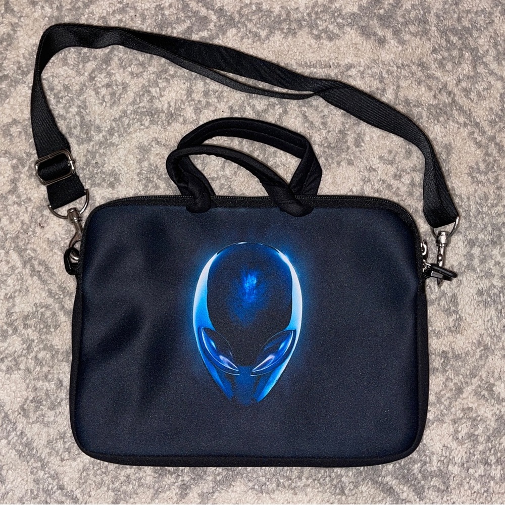 Alienware small Satchel cross body bag Alienware logo